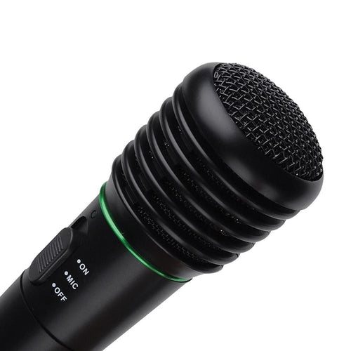 ProVoice Professional Microphone 2 In 1 Wired Or Wireless Handheld Receiver System With Noise Reduction And FM Radio