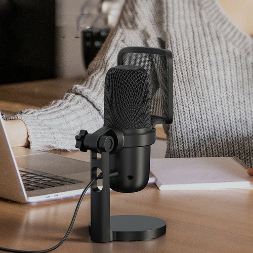 USB Microphone For Gaming And Live Streaming On Notebook Computer Cardioid Condenser Voice Pickup