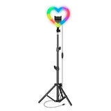 Live Stream 10” Heart Ring Light with RGB