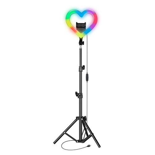 Live Stream 10” Heart Ring Light with RGB