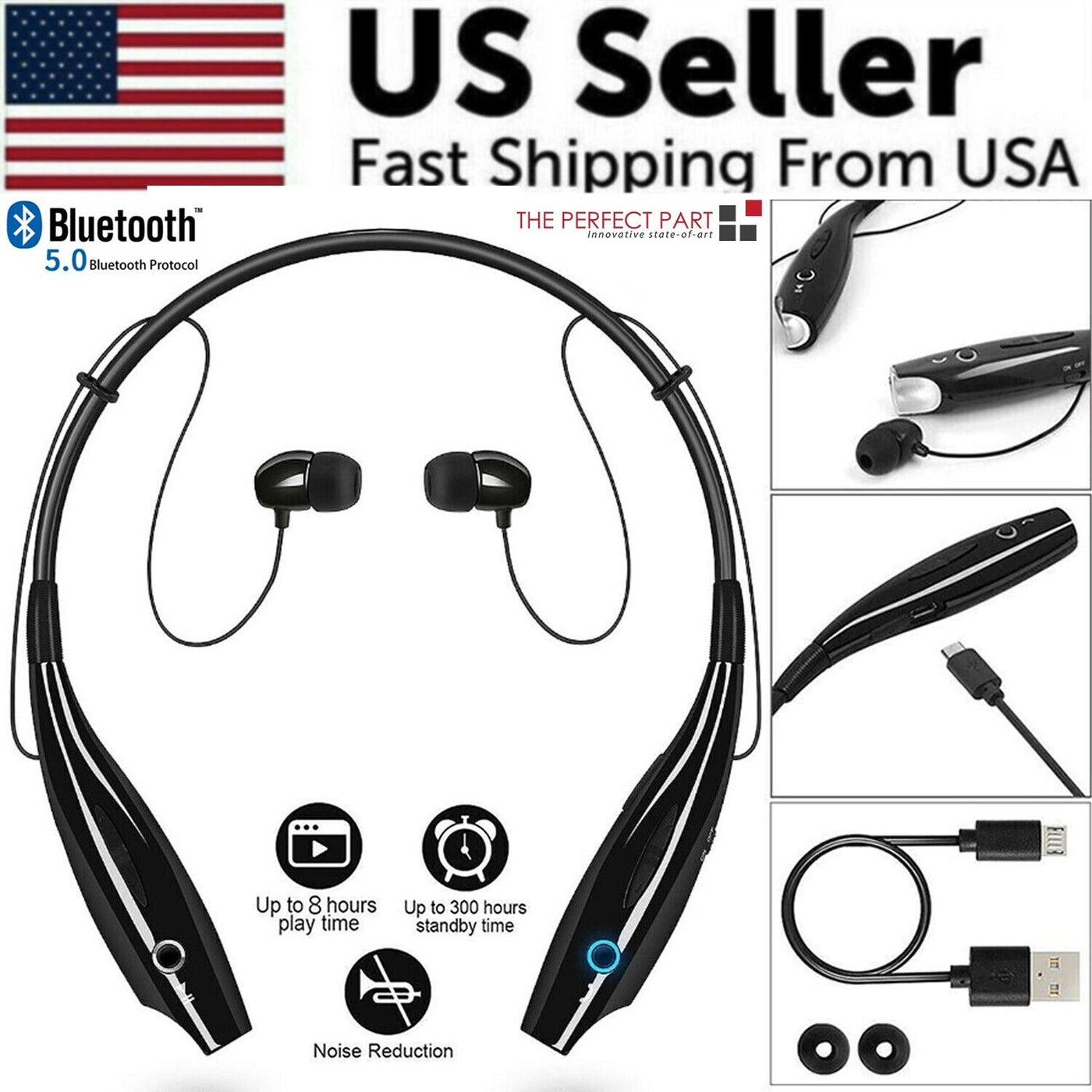 Bluetooth Stereo Neckband Earphones - Crafted Creator