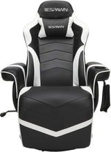 White Gaming Recliner Cupholder And Adjustable Footrest