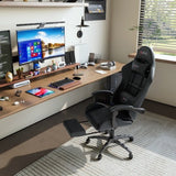Pro Gamer Chair with Breathable Leather w/ Footrest - Crafted Creator