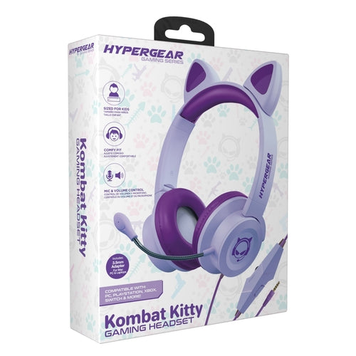 Kitty Gaming Headset with Detachable Mic