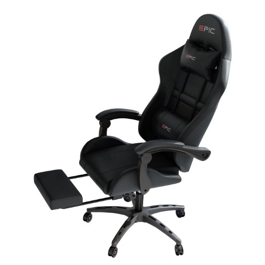 Pro Gamer Chair with Breathable Leather w/ Footrest - Crafted Creator