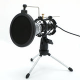 Condenser USB Microphone For Live Streaming With Stand For PC Laptop And Mobile Phones