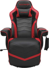 900 Gaming Recliner Red With Adjustable Leg Rest Cupholder