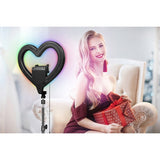 Live Stream 10” Heart Ring Light with RGB