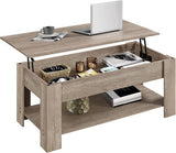 Lift Top Coffee Table With Hidden Compartment Grey - Crafted Creator