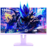 27 inch Gaming Monitor Gaming Monitor QHD-2560X1440P 165Hz 1ms FreeSync/G-Sync Ultrawide PC Monitor HDMI/DisplayPort/USB Vesa/Wall Mount Computer Monitor-Purple