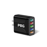PBG 5-Port LED Wall Charger & 4 XL 10FT iPhone Charging Cables - Crafted Creator