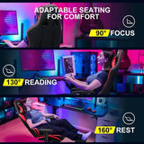 Sillón gamer ergonómico rojo ladrillo con reposapiés y asiento reclinable para largas horas de comodidad
