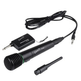 ProVoice Professional Microphone 2 In 1 Wired Or Wireless Handheld Receiver System With Noise Reduction And FM Radio