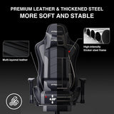 Bluetooth Gaming Chair With Footrest For Home Office Dual Bluetooth Speakers And Ergonomic Surround Sound