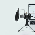 Condenser USB Microphone For Live Streaming With Stand For PC Laptop And Mobile Phones