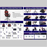 Pro Gamer Chair with Breathable Leather w/ Footrest - Crafted Creator