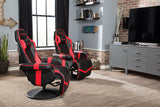 900 Gaming Recliner Red With Adjustable Leg Rest Cupholder