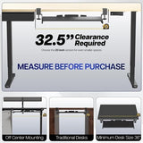 Under Desk Keyboard Tray 27x11 Inch C Clamp Mount Black - Crafted Creator
