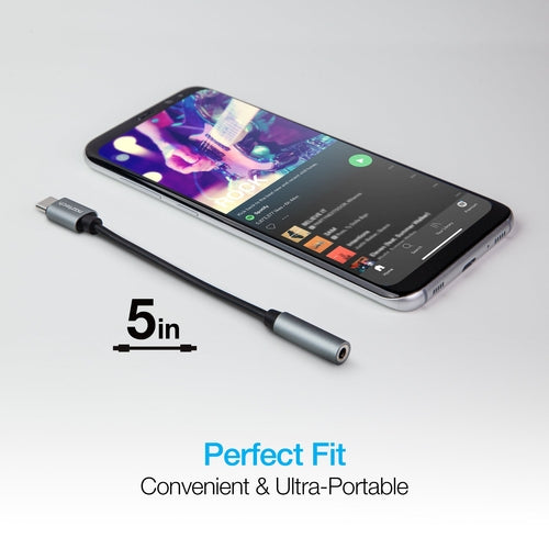 USB-C to 3.5mm Audio Adapter with Plug and Play Convenience