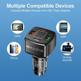 4 Port Car Charger and 4FT - 3 in 1 Nylon Cable Combo - Crafted Creator