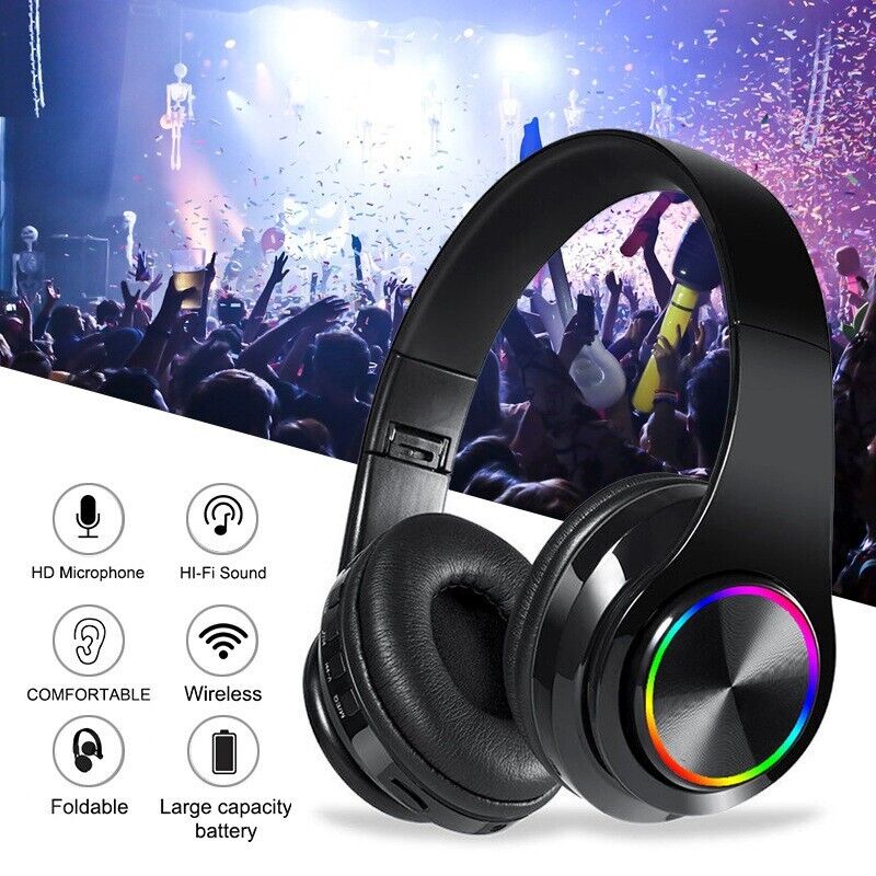 Foldable Stereo Bluetooth Headsets with Super Bass - Crafted Creator