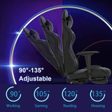 High Back Ergonomic Office Chair With Lumbar Support Grey