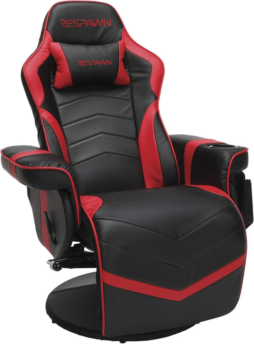900 Gaming Recliner Red With Adjustable Leg Rest Cupholder