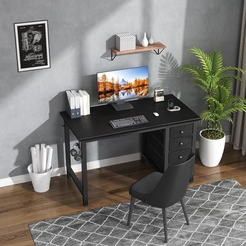 40 Inch Compact Gaming Desk With Fabric Drawers - Crafted Creator