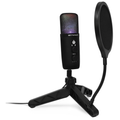 Emerson USB Gaming And Streaming Condenser Microphone With LED Lighting And Noise Canceling Technology