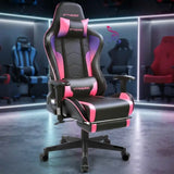Ergonomic Gaming Chair With Bluetooth Speakers And Footrest