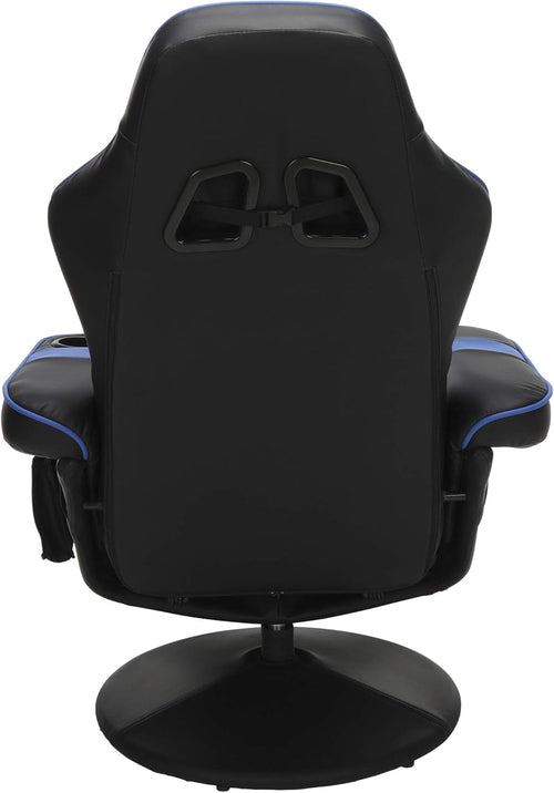 Blue 900 Gaming Recliner With Adjustable Leg Rest Cupholder
