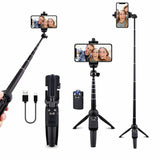 Selfie Stick Tripod 40" Bluetooth Remote Portable for Phones
