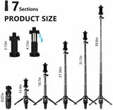 Selfie Stick Tripod 40" Bluetooth Remote Portable for Phones