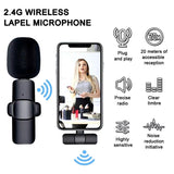 Microphone Wireless Audio Video Recording Mini Mic For