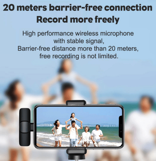 Microphone Wireless Audio Video Recording Mini Mic For