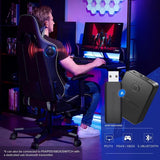 Bluetooth Gaming Chair With Footrest For Home Office Dual Bluetooth Speakers And Ergonomic Surround Sound