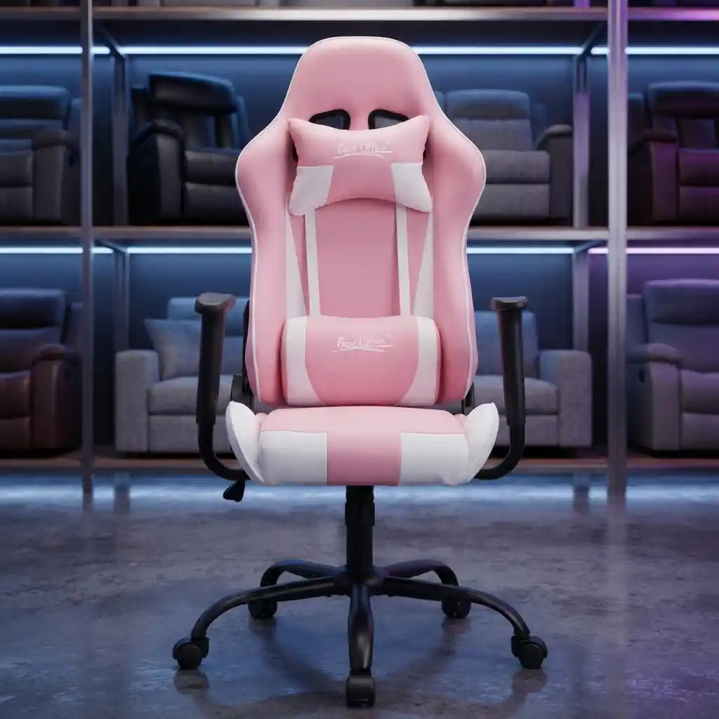 Sillón gamer ergonómico rojo ladrillo con reposapiés y asiento reclinable para largas horas de comodidad