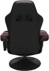 900 Gaming Recliner Red With Adjustable Leg Rest Cupholder
