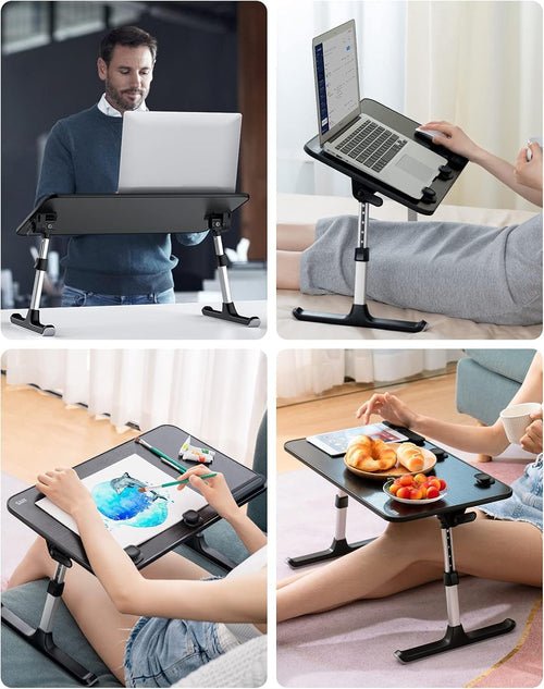 Height and Angle Adjustable Laptop Desk for Bed and Couch - Crafted Creator