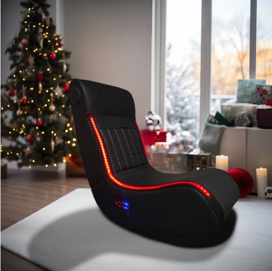 Foldable Gaming Chair With Onboard Speakers, LED Strip Light - Crafted Creator