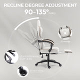 Beige Gaming Chair With Pocket Spring Cushion And Gel Pad For Luxury Comfort And Support