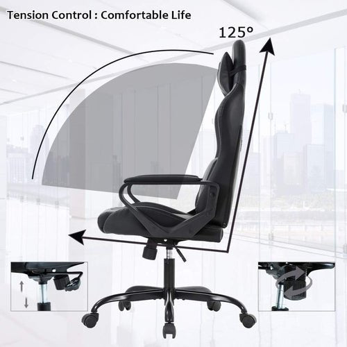 Gaming Chair With Ergonomic Adjustable Lumbar Support - Crafted Creator