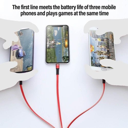 4 Port Car Charger and 4FT - 3 in 1 Nylon Cable Combo - Crafted Creator