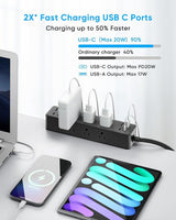 Desk Clamp Power Strip With 17-in-1 Hub And 40W Fast Charge - Crafted Creator