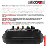 5 Core Audio Mixer 4 Channel DJ Equipment with Bluetooth USB Sound - Crafted Creator