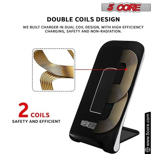 5 Core Wireless Charger 10W Max Fast Wireless Charging Pad Glass Top - Crafted Creator