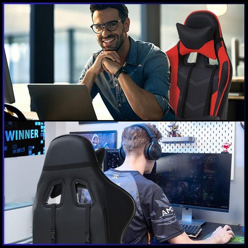 Ergonomic Gaming Chair With Footrest And Lumbar Support - Crafted Creator