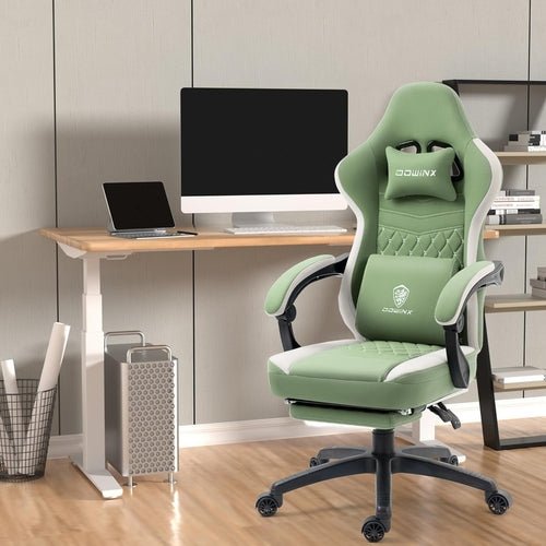 Gaming Chair With Pocket Spring Cushion And Footrest - Crafted Creator