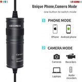 5Core Lavalier Microphone Clip On Professional Grade 3.5mm Lav Lapel
