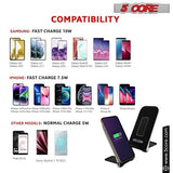 5 Core Wireless Charger 10W Max Fast Wireless Charging Pad Glass Top - Crafted Creator